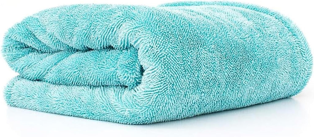 , the Liquid8R, Absorbent 70/30 Blend Microfiber Drying Towel for Cars, Trucks, and Suvs, Safe for Detailing, Scratch-Free, Twist Loop, 1100 GSM, 25X36 Inches, Aqua Blue